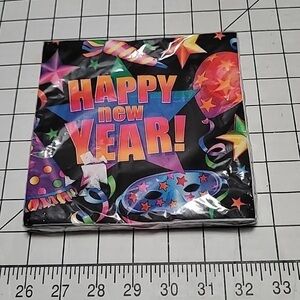 Happy New Year, Paper Luncheon Napkins 61390 by Trend Setters 20 CT. NIP